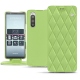 Sony Xperia 5 leather case - Vert olive - Couture ( Nappa - Pantone 578U ) 