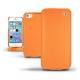 Housse cuir Apple iPhone 5S  - Orange fluo