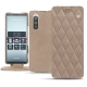 Custodia in pelle Sony Xperia 5 - Taupe vintage - Couture