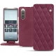 Capa em pele Sony Xperia 5 - Prune vintage - Couture
