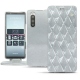 Capa em pele Sony Xperia 5 - Platinium - Couture