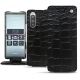 Funda de piel Sony Xperia 5 - Crocodile nero