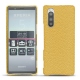 Funda de piel Sony Xperia 5 - Mimosa ( Pantone 141C ) 