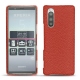 Funda de piel Sony Xperia 5 - Papaye ( Pantone 180C ) 