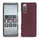 Custodia in pelle Sony Xperia 5 - Lie de vin ( Pantone 5115C ) 