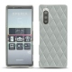 Funda de piel Sony Xperia 5 - Gris - Couture ( Nappa - Pantone W428C ) 
