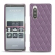 Lederschutzhülle Sony Xperia 5 - Lilas - Couture ( Nappa - Pantone 2645U ) 