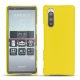 Capa em pele Sony Xperia 5 - Jaune fluo