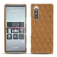 Coque cuir Sony Xperia 5 - Castan esparciate - Couture