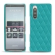 Funda de piel Sony Xperia 5 - Bleu fluo - Couture