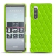 Coque cuir Sony Xperia 5 - Vert fluo - Couture