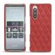 Custodia in pelle Sony Xperia 5 - Cerise vintage - Couture