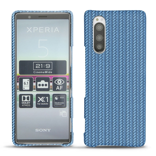 Capa em pele Sony Xperia 5Abaca ishia ( Pantone #395775 ) 