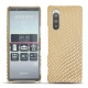 Sony Xperia 5 leather cover - Serpent sabbia