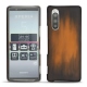 Capa em pele Sony Xperia 5 - Marron Patine