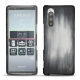 Sony Xperia 5 leather cover - Gris Patine