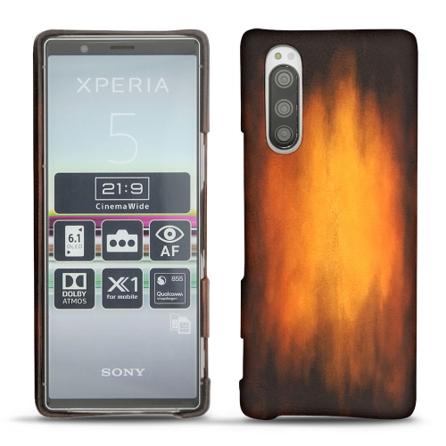 Sony Xperia 5 leather caseFauve Patine
