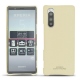 Capa em pele Sony Xperia 5 - Beige PU