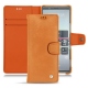 Housse cuir Sony Xperia 5 - Mandarine vintage ( Pantone 165C ) 