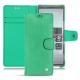 Sony Xperia 5 leather case - Menthe vintage ( Pantone 562C ) 