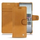 Sony Xperia 5 leather case - Or Maïa ( Pantone 871C ) 