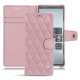 Housse cuir Sony Xperia 5 - Rose - Couture ( Nappa - Pantone 2365C ) 