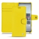 Housse cuir Sony Xperia 5 - Jaune fluo