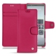 Sony Xperia 5 leather case - Rose fluo