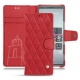 Capa em pele Sony Xperia 5 - Rouge troupelenc - Couture