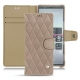 Housse cuir Sony Xperia 5 - Taupe vintage - Couture