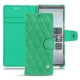 Housse cuir Sony Xperia 5 - Menthe vintage - Couture