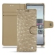 Sony Xperia 5 leather case - Autruche desert