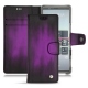 Sony Xperia 5 leather case - Violet Patine