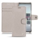 Sony Xperia 5 leather case - Taupe innocent