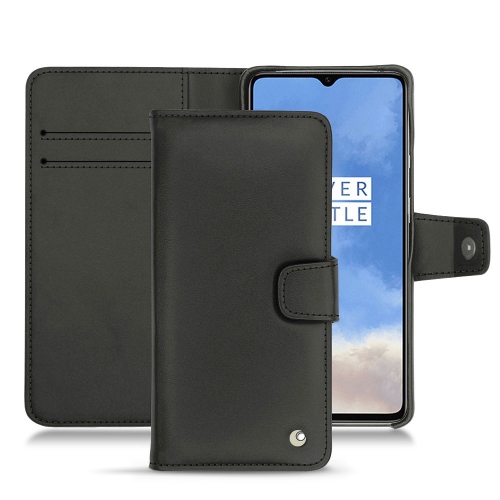 OnePlus 7T leather case - Noir ( Nappa - Black ) 