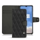 Capa em pele OnePlus 7T - Noir - Couture ( Nappa - Black ) 