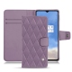 Housse cuir OnePlus 7T - Lilas - Couture ( Nappa - Pantone 2645U ) 