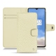 OnePlus 7T leather case - Ivoire ( Sleek P C12 - White ) 