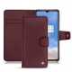 OnePlus 7T leather case - Lie de vin ( Pantone 5115C ) 