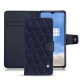 OnePlus 7T leather case - Cobalt - Couture ( Pantone 2766C ) 