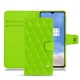 Funda de piel OnePlus 7T - Vert fluo - Couture