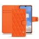 OnePlus 7T leather case - Orange fluo - Couture