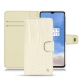 OnePlus 7T leather case - Crocodile milk