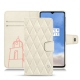Housse cuir OnePlus 7T - Blanc escumo - Couture