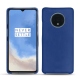 OnePlus 7T leather cover - Bleu océan ( Nappa - Pantone 293C ) 