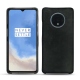 Lederschutzhülle OnePlus 7T - Dark vintage ( Roughtcut - Black#5256 ) 