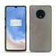 Capa em pele OnePlus 7T - Acier vintage ( Pantone 403C ) 