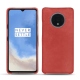 Capa em pele OnePlus 7T - Cerise vintage ( Pantone 185C ) 