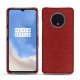 OnePlus 7T leather cover - Tomate ( Pantone 187C ) 
