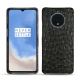 Coque cuir OnePlus 7T - Autruche nero